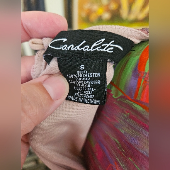 Candalite Halter Top Pink Floral Dress - Picture 5 of 5